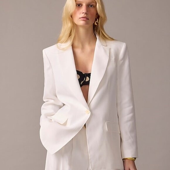 J.Crew Tuxedo blazer in drapey viscose BX801 - Picture 1 of 1